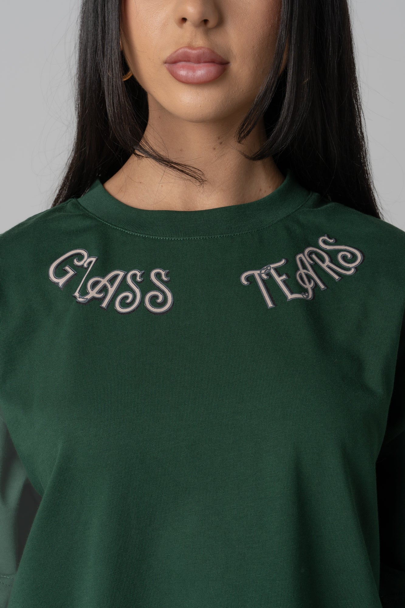 Tiger Oversized Tee – Emerald Green