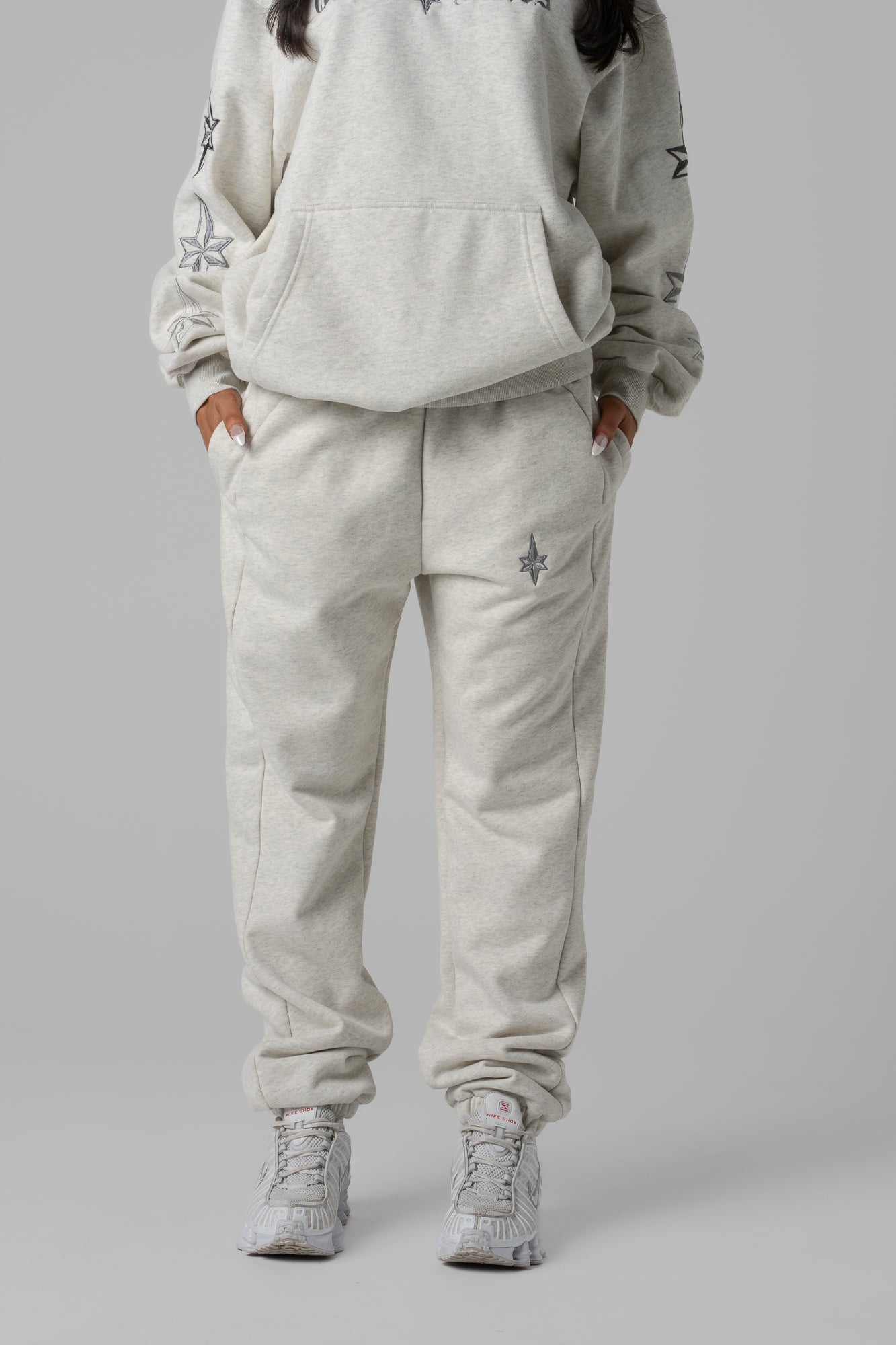 The OG Star Trackpant - Light grey blend