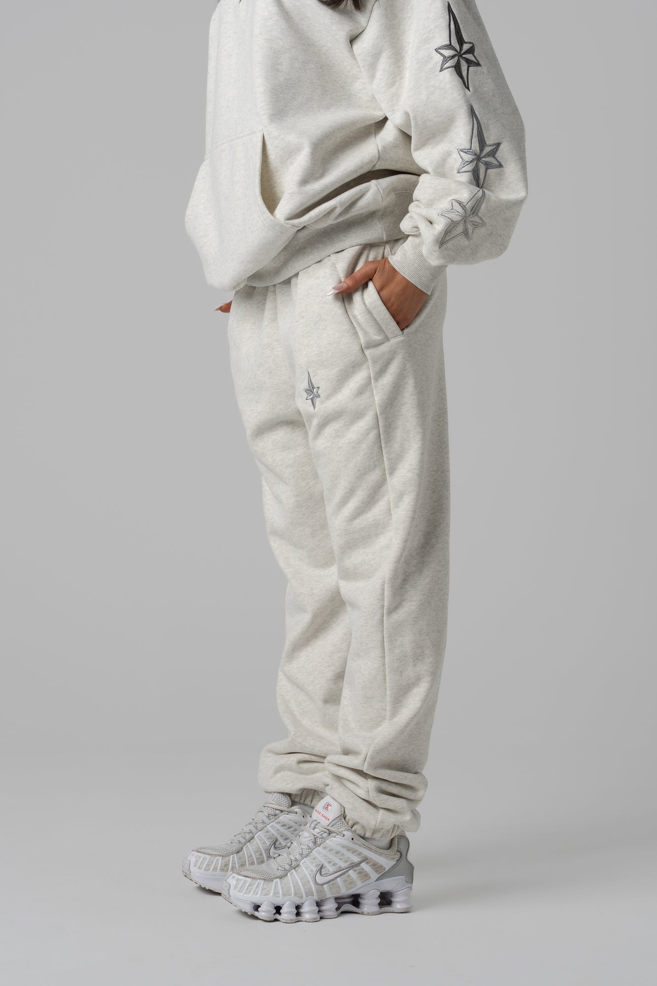 The OG Star Trackpant - Light grey blend